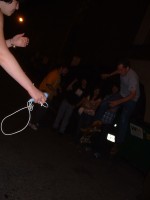 skateboarding in the alley