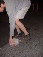 skateboarding in the alley